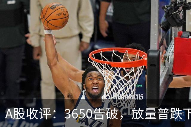 A股收评：3650告破，放量普跌下的结构性失血
